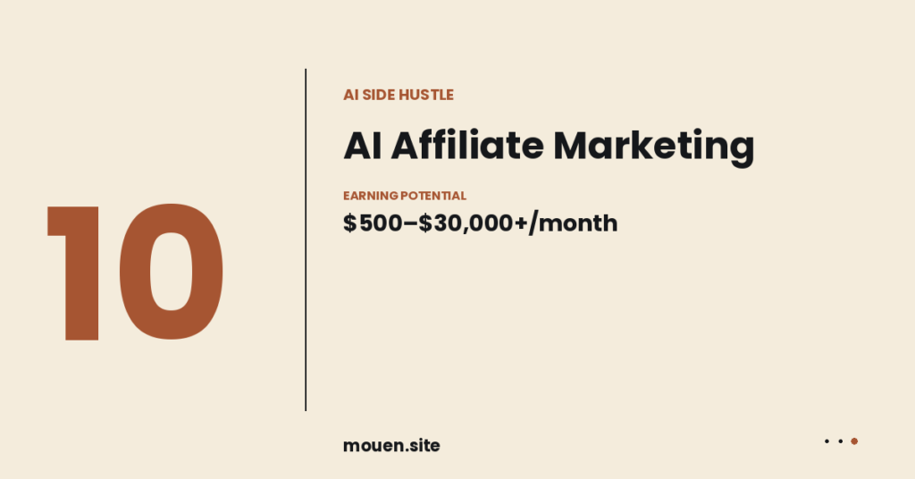  AI affiliate marketing blog - passive income from reviewing AI tools online