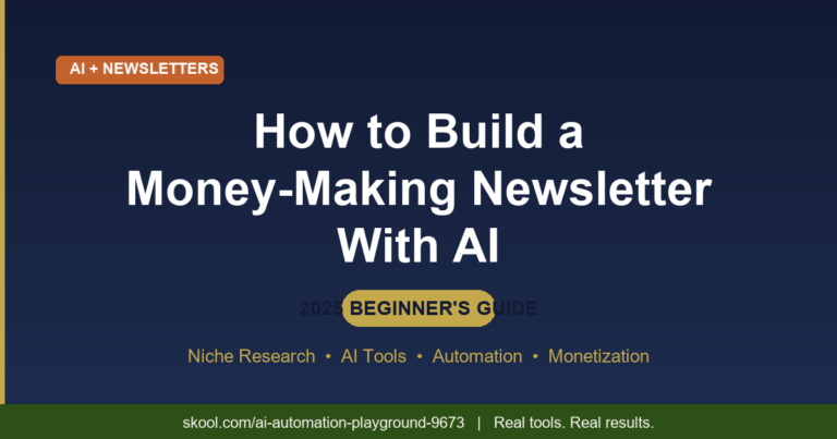 how to build a newsletter with AI 2025 beginner guide