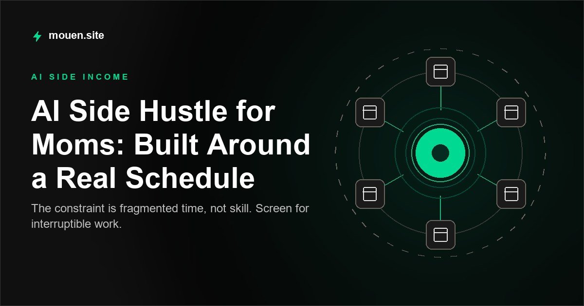 AI Side Hustle for Moms: Built Around a Real Schedule