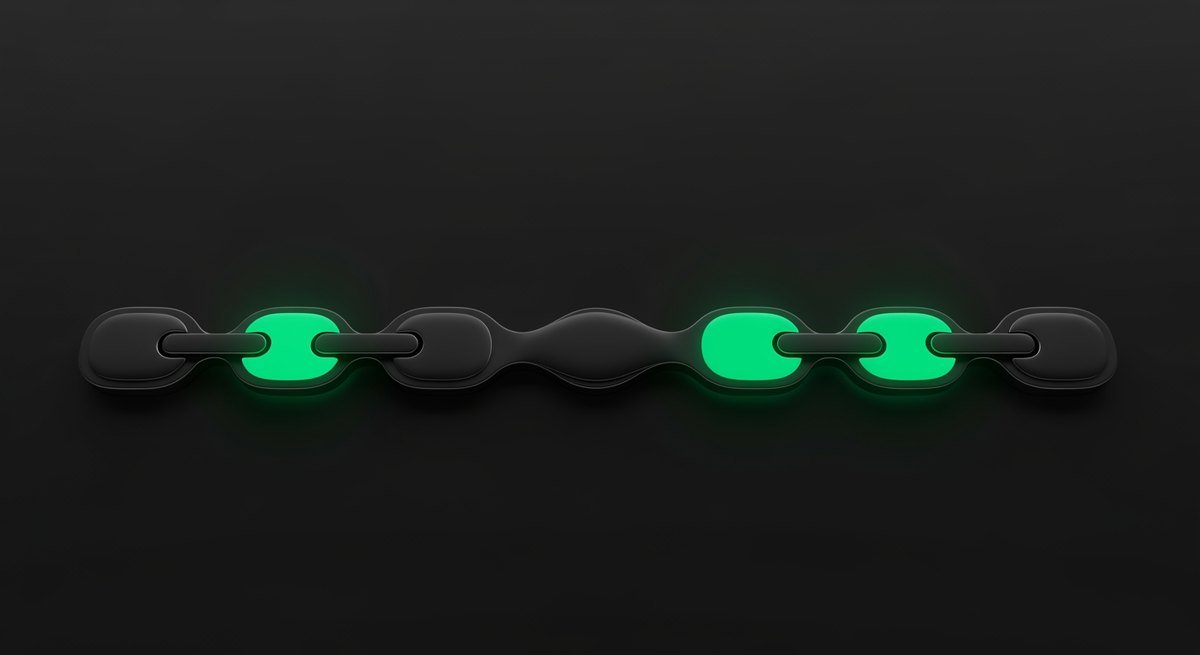 A misaligned chain of connected panels showing a flawed process repeated at speed