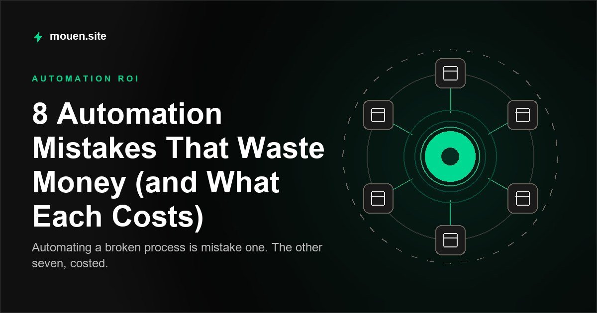 8 Automation Mistakes That Waste Money (and What Each Costs)