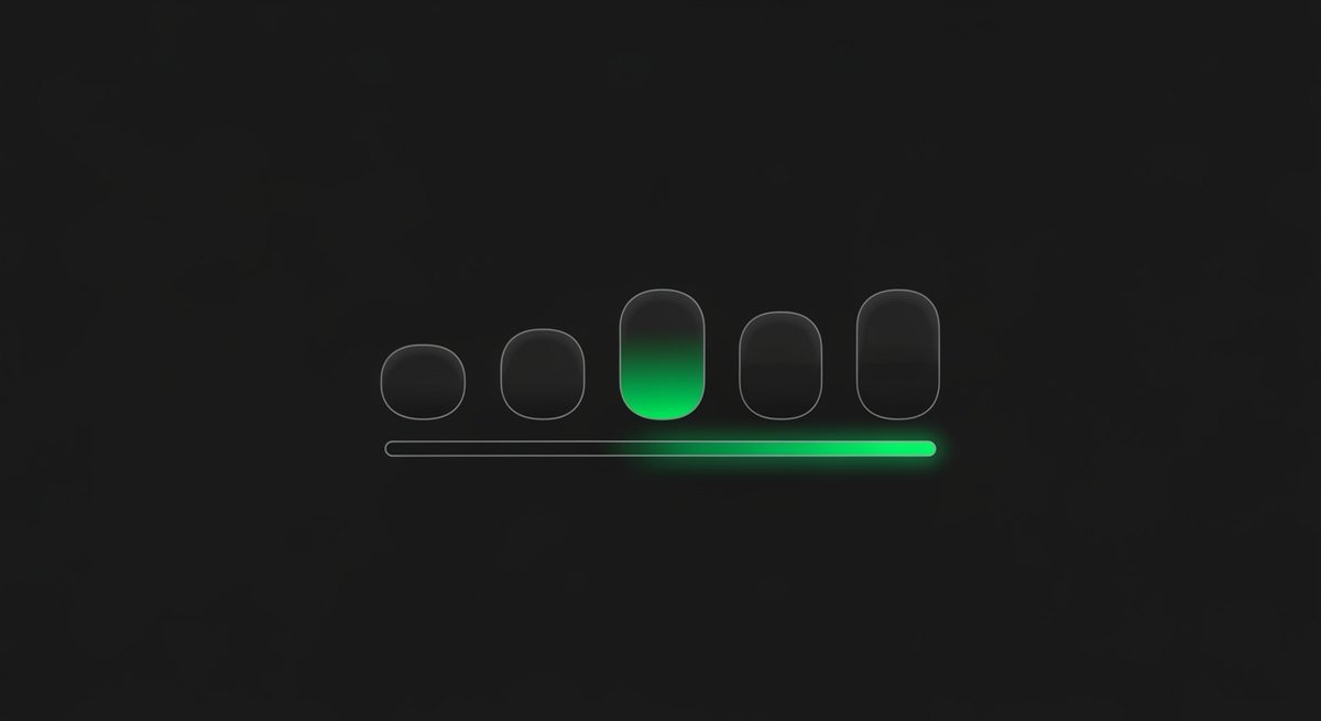 A meter filling as steps are added to a sequence