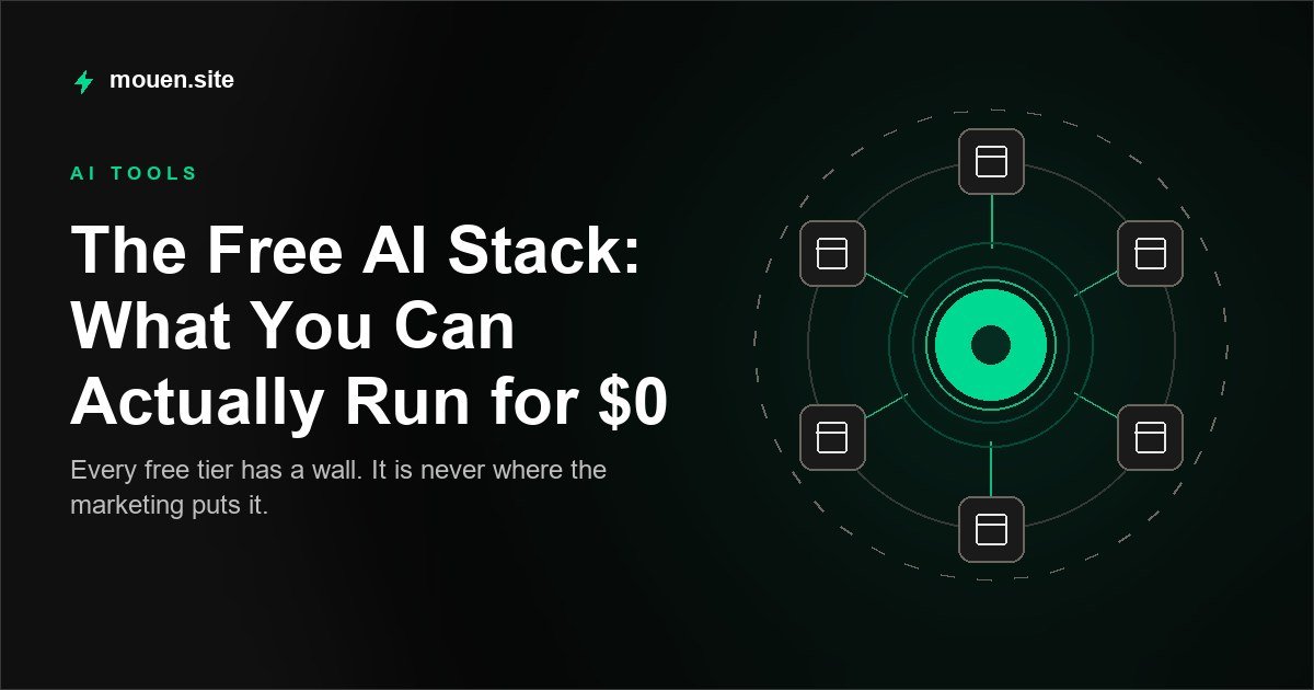 The Free AI Stack: What You Can Actually Run for $0