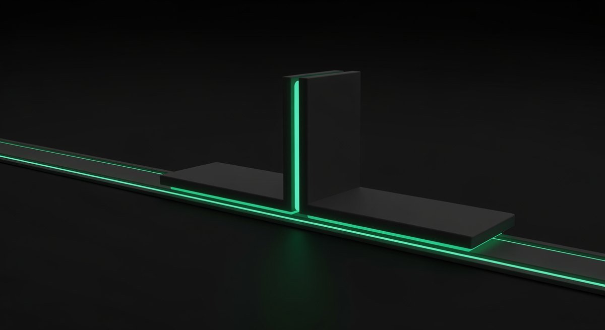 Two barriers of different shapes blocking two paths